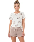 Piżama Donna Sova kr/r S-2XL