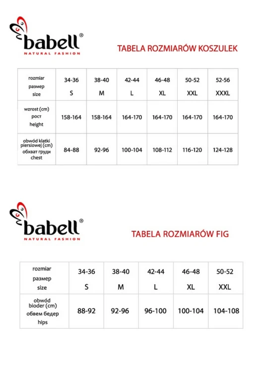 Koszulka Babell Manati dł/r S-2XL Kolor