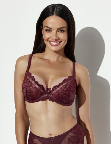 Biustonosz soft Plunge Ava 2276 Merlot Maxi