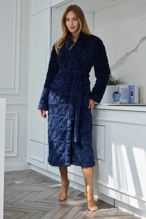 Szlafrok L&L 2645 Nella długi M-2XL