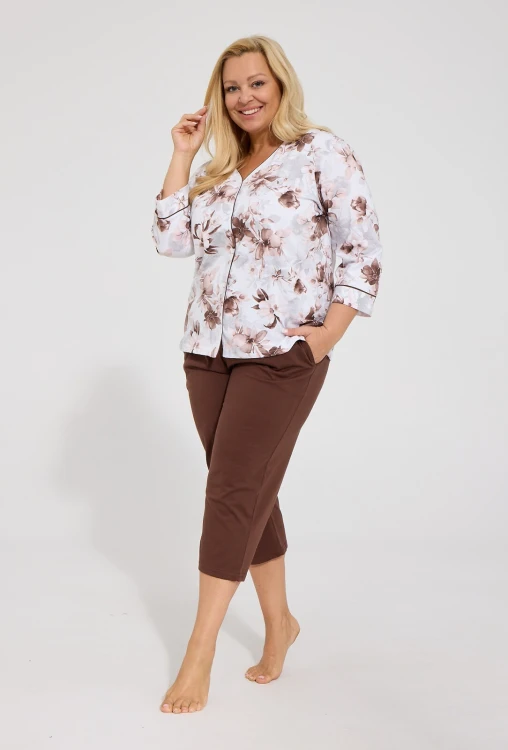 Piżama Cornette 162/498 Simone 3/4 3XL-5XL