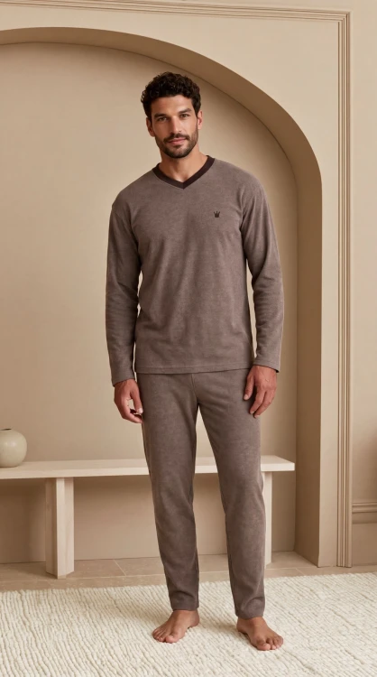 Piżama Regina 6017 dł/r M-2XL frotte