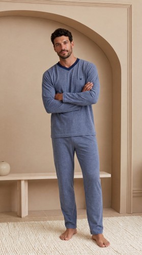 Piżama Regina 6017 dł/r M-2XL frotte